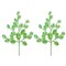 2 Pack of 24" Lime Green Leaf Picks with Glitter Enhancements